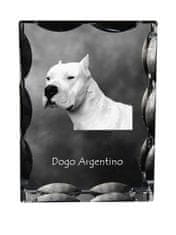 Artdog Nemška doga, argentinski dogo - kristal s fotografijo psa, stekleni kipec s fotografijo, unikaten okvir s fotografijo Art-Dog