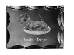 Artdog Škotski terier, Aberdeen terier - kristal s fotografijo psa, stekleni kipec s fotografijo, unikaten okvir s fotografijo Art-Dog