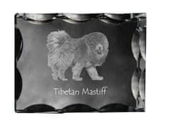 Artdog Tibetanski mastif, tibetanska doga - kristal s fotografijo psa, stekleni kipec s fotografijo, unikaten okvir s fotografijo Art-Dog