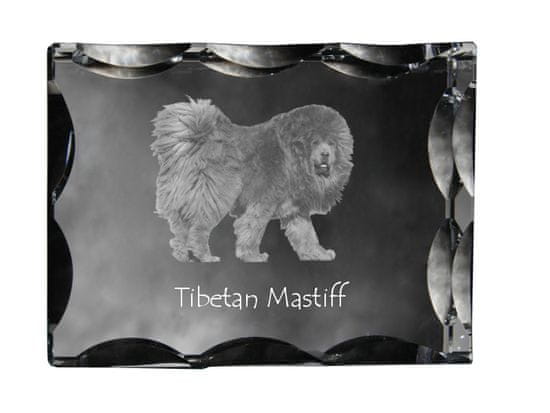 Artdog Tibetanski mastif, tibetanska doga - kristal s fotografijo psa, stekleni kipec s fotografijo, unikaten okvir s fotografijo Art-Dog