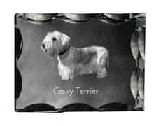 Artdog Češki terier, Češki terier - kristal s fotografijo psa, stekleni kipec s fotografijo, unikaten okvir s fotografijo Art-Dog