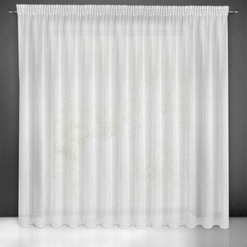 shumee GOTOVA ZAVESA SIBEL NA TRKU 400X250 CM BELA