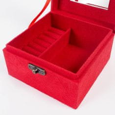 Aga Škatlica za nakit 12,2x12,2x8,5 cm Rdeča