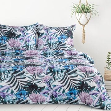 shumee POSTELJNINA D91 MALIBU 160 X 200 CM SVETLO VIJOLIČNA