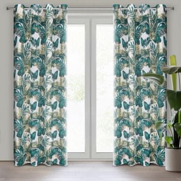 shumee GOTOVA ZAVESA DAVOS 140 X 250 CM ZELENA