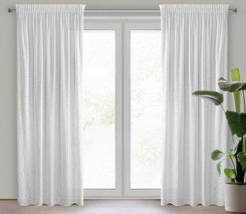 shumee ROXI READY ZAVESA NA TRAKU 140 X 270 CM, BELA