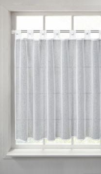 shumee GOTOVA ZAVESA SEVILLA Z BRICAMI 150X90 CM BELA