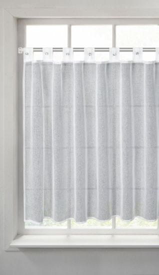 shumee GOTOVA ZAVESA SEVILLA Z BRICAMI 150X90 CM BELA