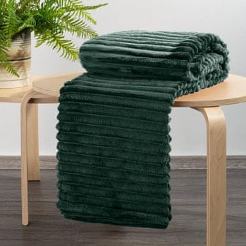 shumee D91 MEHKA ODEJA 70 X 160 CM TEMNO ZELENA