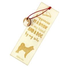 Artdog Akita, Akita Inu - zaznamek s psom, personaliziran zaznamek, pasji pripomoček za bralce Art-Dog