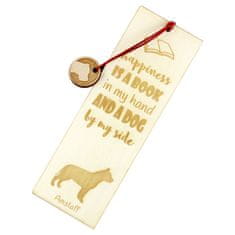 Artdog Ameriški staffordshirski terier, Amstaff, Amstaf - zaznamek s psom, personaliziran zaznamek, pasji pripomoček za bralce Art-Dog