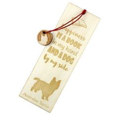 Artdog Avstralski terier, Aussie - zaznamek s psom, personaliziran zaznamek, pasji pripomoček za bralce Art-Dog