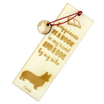 Artdog Welsh Corgi - zaznamek s psom, personaliziran zaznamek, pasji pripomoček za bralce Art-Dog
