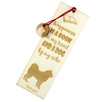 Artdog Samoyed, Samoyed, Samoyedskaya - zaznamek s psom, personaliziran zaznamek, pasji pripomoček za bralce znamke Art-Dog