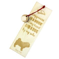 Artdog Shar Pei - zaznamek s psom, personaliziran zaznamek, pasji pripomoček za bralce Art-Dog