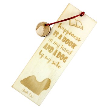 Artdog Shih Tzu, Shi tsu, Shi-Tzu, Szi-cu, Szitzu - zaznamek s psom, personaliziran zaznamek, pasji pripomoček za bralce Art-Dog