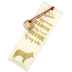 Artdog Sibirski haski, Sibirski haski - zaznamek s psom, personaliziran zaznamek, pasji pripomoček za bralce Art-Dog