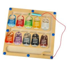 WOWO Montessori magnetna tabla za učenje barv in razvrščanje - 30 x 30 cm, idealna za razvoj otroške ustvarjalnosti in logičnega mišljenja.