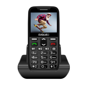 Evolveo GSM aparat EasyPhone XR Črne barve