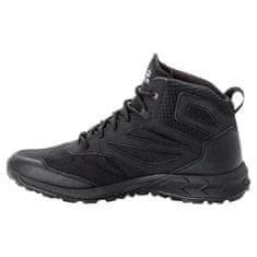 Jack Wolfskin Čevlji treking čevlji črna 44.5 EU Woodland Texapore Mid