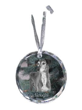 Artdog Perzijski hrt, Saluki - kristalna kroglica s fotografijo, fotografije psa v kristalu, personaliziran obesek za božično drevesce Art-Dog