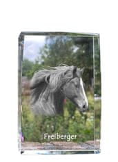 Artdog Freiberger - kristal s fotografijo konja, fotografija v steklu, sodobna fotografska razstava znamke Art-Dog