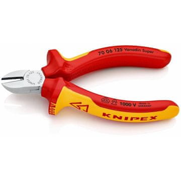 Knipex IZOLIRANE KLEŠČE STRANSKE REZALKE 125MM