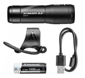 shumee SCREAM 3.2 600LM UPPLADDNINGSBAR FRAMLYKTA FÖR CYKEL - LA-ABF0165