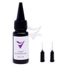 V-light BLACK + LEPILNI GEL ČRNI SET ZA ODSTRANJEVANJE LASNIH PODALJŠKOV 20g