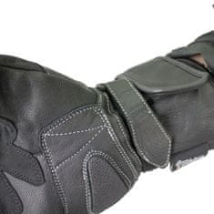 Cappa Racing Moto CAP usnjene rokavice dolge črne 3XL