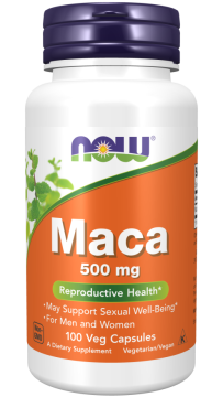NOW Foods Maca 500mg (100 rastlinskih kapsul)