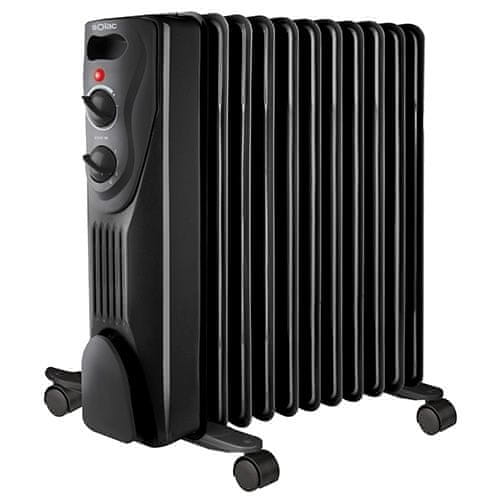 SOLAC Olejový radiáor , RA8010, 11 článků, 3 nastavení výkonu, nastavitelný termostat, 2300 W