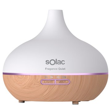 SOLAC Zvlhčovač vzduchu , HU1053, Fragance Quiet, kapacita 300 ml, 2 úrovně intenzity, časovač, LED osvětlení, 10 W