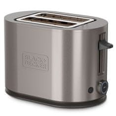Topinkovač Black+Decker, BXTO901E, 7 úrovní opékání, 3 funkce, protiskluzové nožičky, 900 W