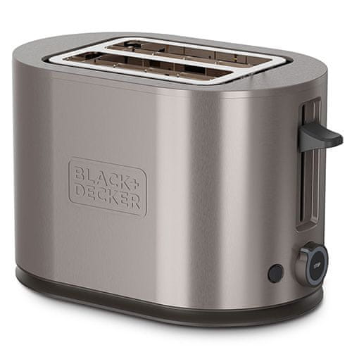 Topinkovač Black+Decker, BXTO901E, 7 úrovní opékání, 3 funkce, protiskluzové nožičky, 900 W
