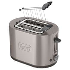 Topinkovač Black+Decker, BXTO901E, 7 úrovní opékání, 3 funkce, protiskluzové nožičky, 900 W