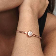Pandora Luksuzna zapestnica z rožnato krono 589046C01 (Dolžina 19 cm)