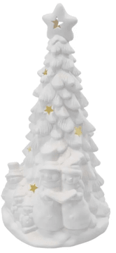 Emos keramično LED drevo, s snežaki, 33,5 cm