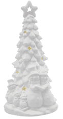 Emos keramično LED drevo, s snežaki, 33,5 cm