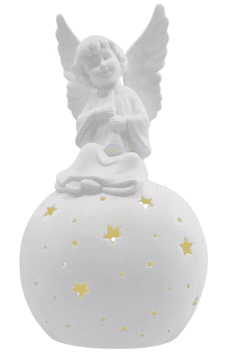 Emos keramični LED angel, 29 cm