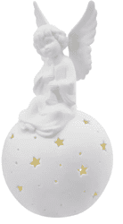  Emos keramični LED angel, 29 cm