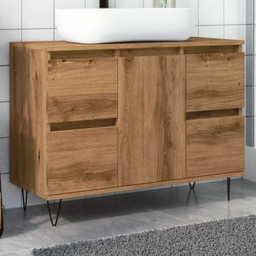 Vidaxl vidaXL Kopalniška omarica, Artisan hrast, 80x33x60 cm
