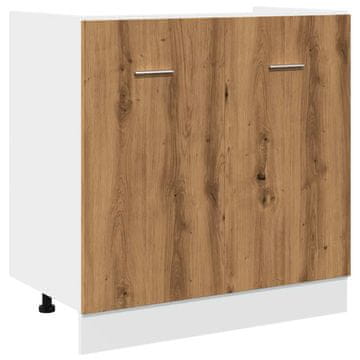 Vidaxl Spodnja omarica za umivalnik “Lyon” artisan hrast 80x46x81,5cm
