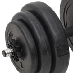 Vidaxl Daljša in krajša palica z utežmi 60 kg
