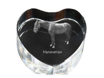 Artdog Hannover - fotografija konja v kristalu, kristalno srce, unikaten okvir s fotografijo Art-Dog
