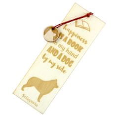 Artdog Schipperke - zaznamek s psom, personaliziran zaznamek, pasji pripomoček za bralce Art-Dog
