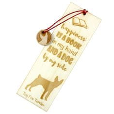 Artdog Ameriški toy terier, Toy fox terier - zaznamek s psom, personaliziran zaznamek, pasji pripomoček za bralce Art-Dog