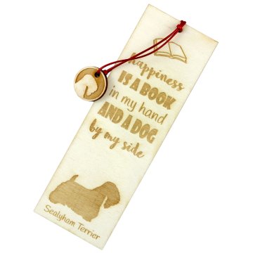 Artdog Sealyham terier - zaznamek s psom, personaliziran zaznamek, pasji pripomoček za bralce Art-Dog