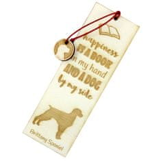 Artdog Brittany Spaniel, Epagneul Breton - zaznamek s psom, personaliziran zaznamek, pasji pripomoček za bralce Art-Dog