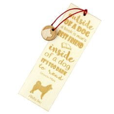 Artdog Akita, Akita Inu - zaznamek s psom, personaliziran zaznamek, darilo za knjižnega molja Art-Dog